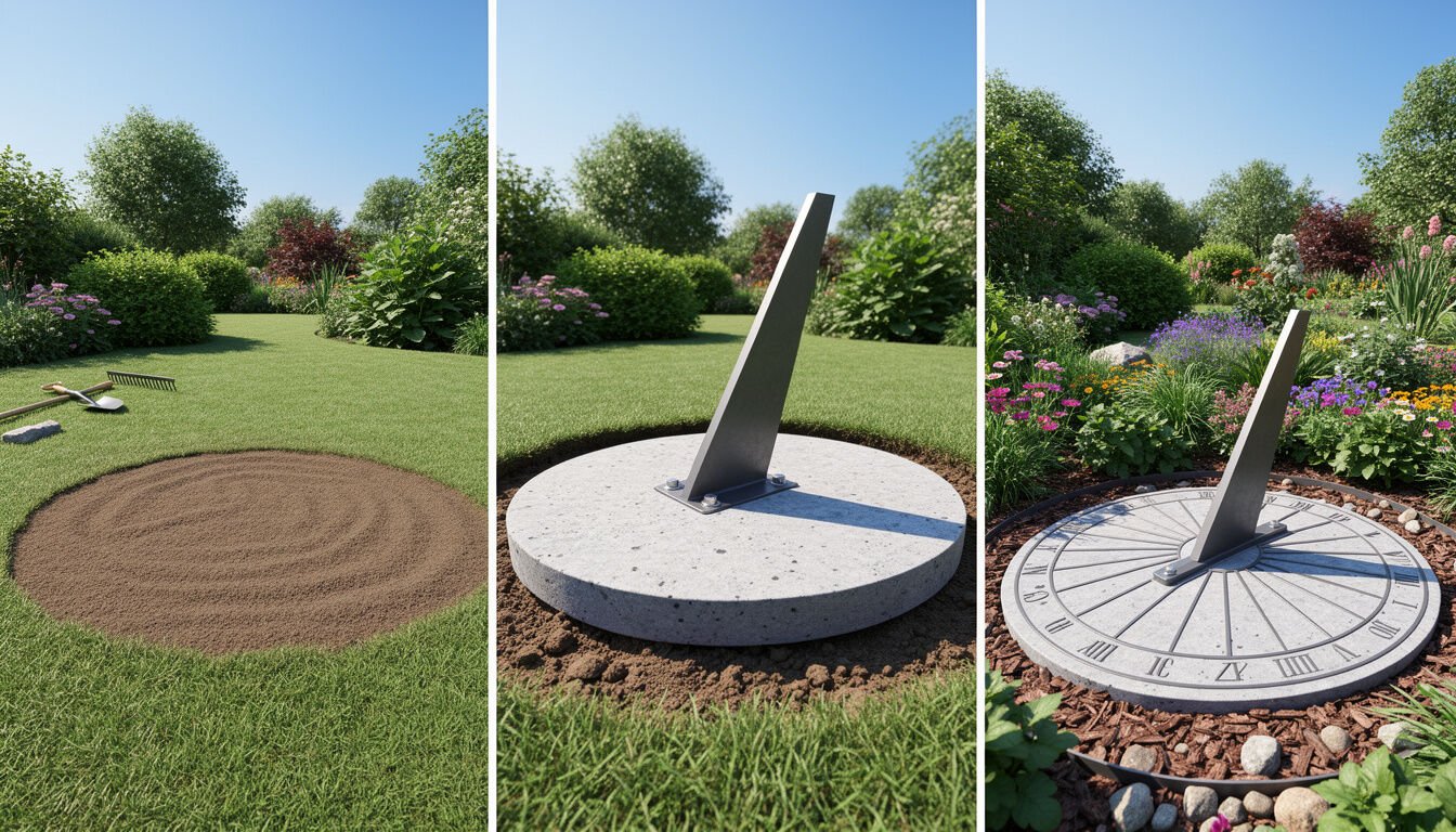 Découvrez 5 étapes simples et efficaces pour construire un grand cadran solaire dans votre jardin et ajouter une touche d'élégance naturelle tout en apprenant à lire l'heure au soleil.