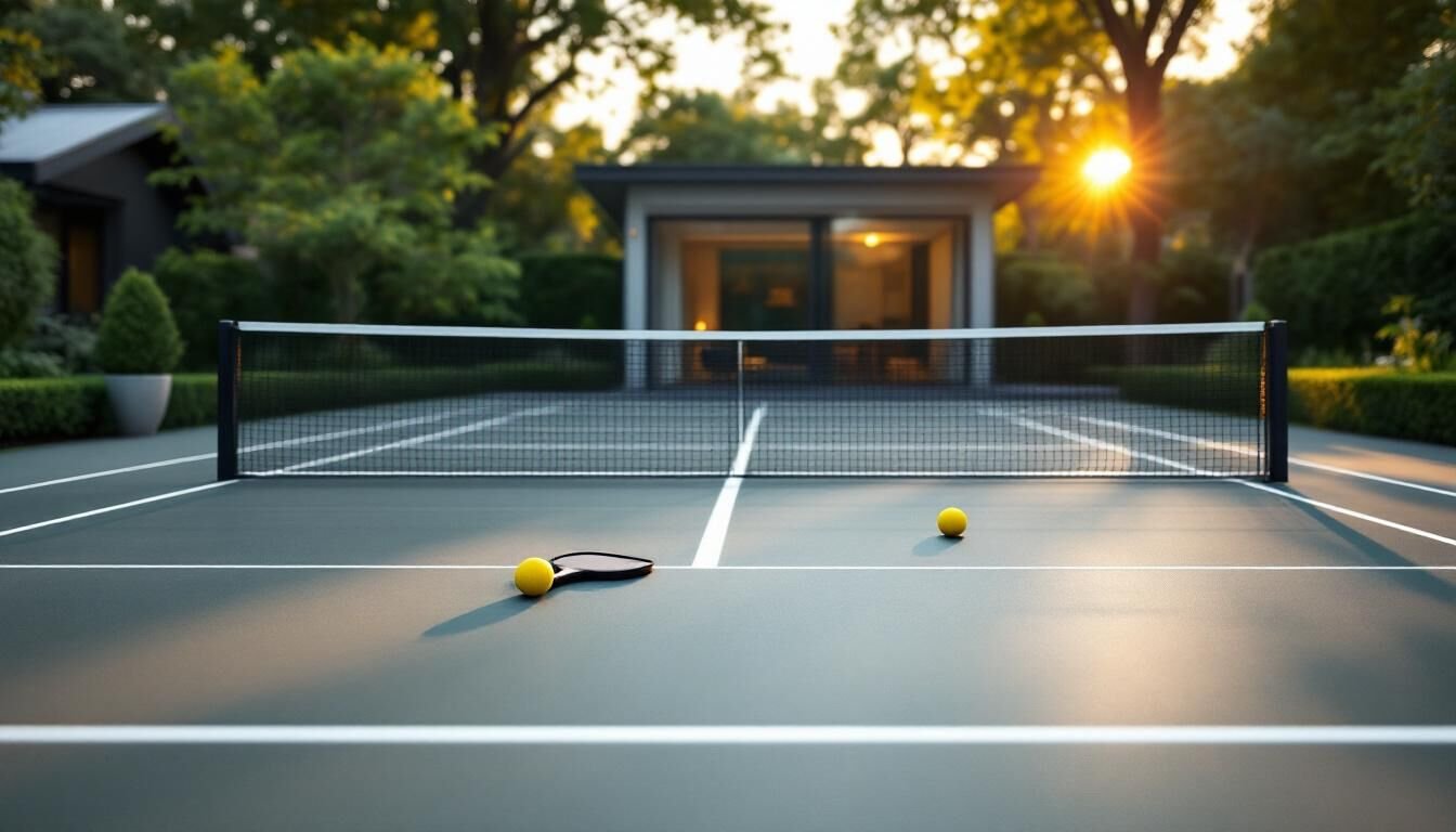 Découvrez comment aménager facilement un terrain de pickleball chez vous, avec des conseils pratiques pour choisir l'emplacement, les dimensions, et le matériel adapté à votre espace.