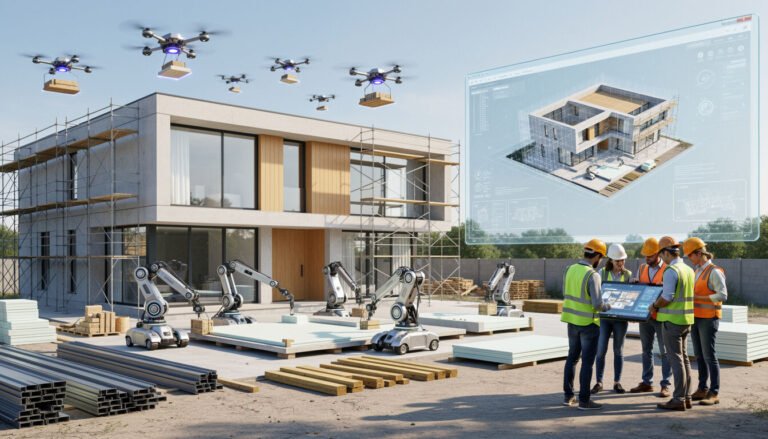 Découvrez comment l'intelligence artificielle révolutionne la construction de maisons en optimisant les process, améliorant la précision et offrant de nombreux avantages pour des projets plus efficaces et durables.