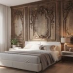 Poser du papier peint trompe-l&rsquo;œil tête de lit : idées déco leroy merlin