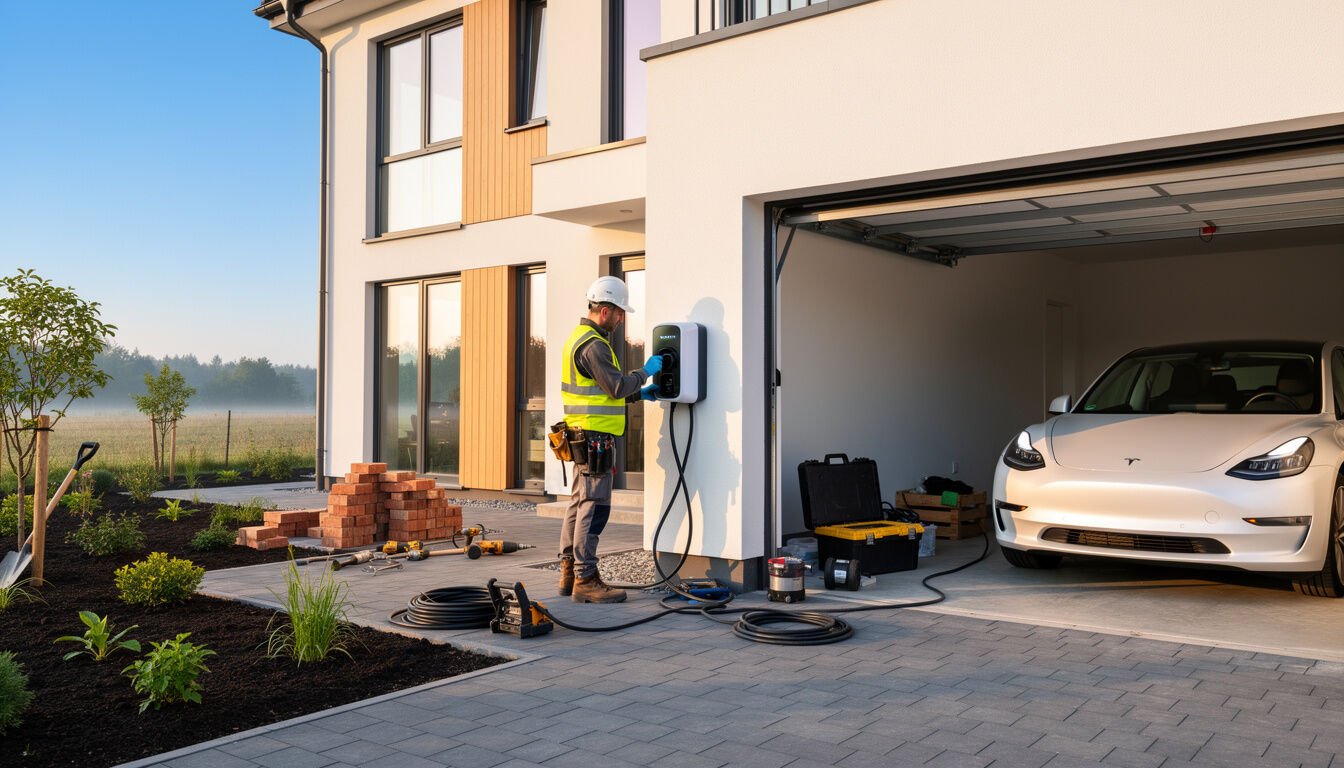 Découvrez notre guide complet pour intégrer une borne de recharge électrique dès la construction de votre maison et faciliter la mobilité durable.