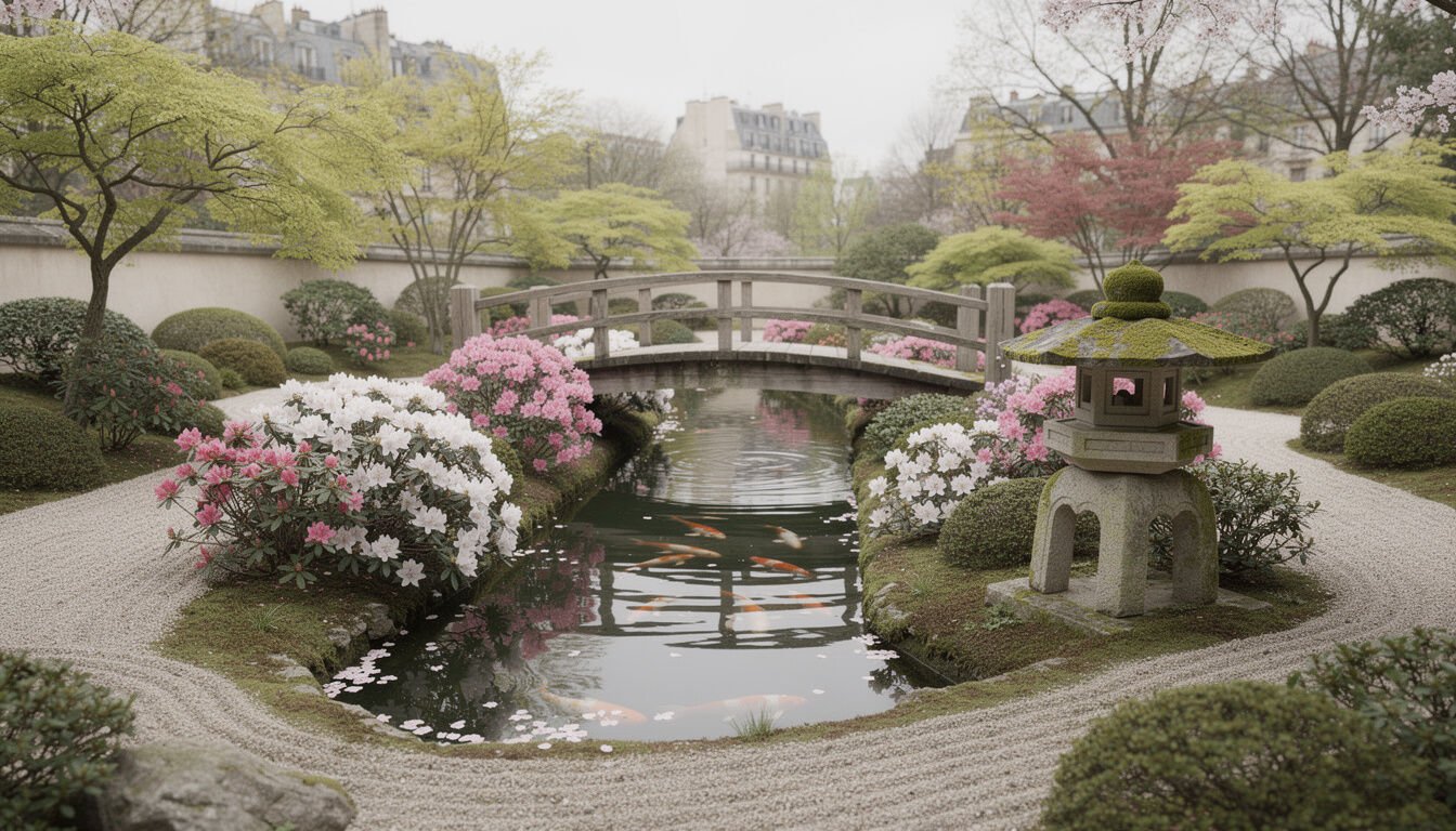 Découvrez le jardin japonais d'Ichikawa, un havre de paix en plein cœur de la ville, où sérénité et beauté naturelle se rencontrent pour une expérience unique.