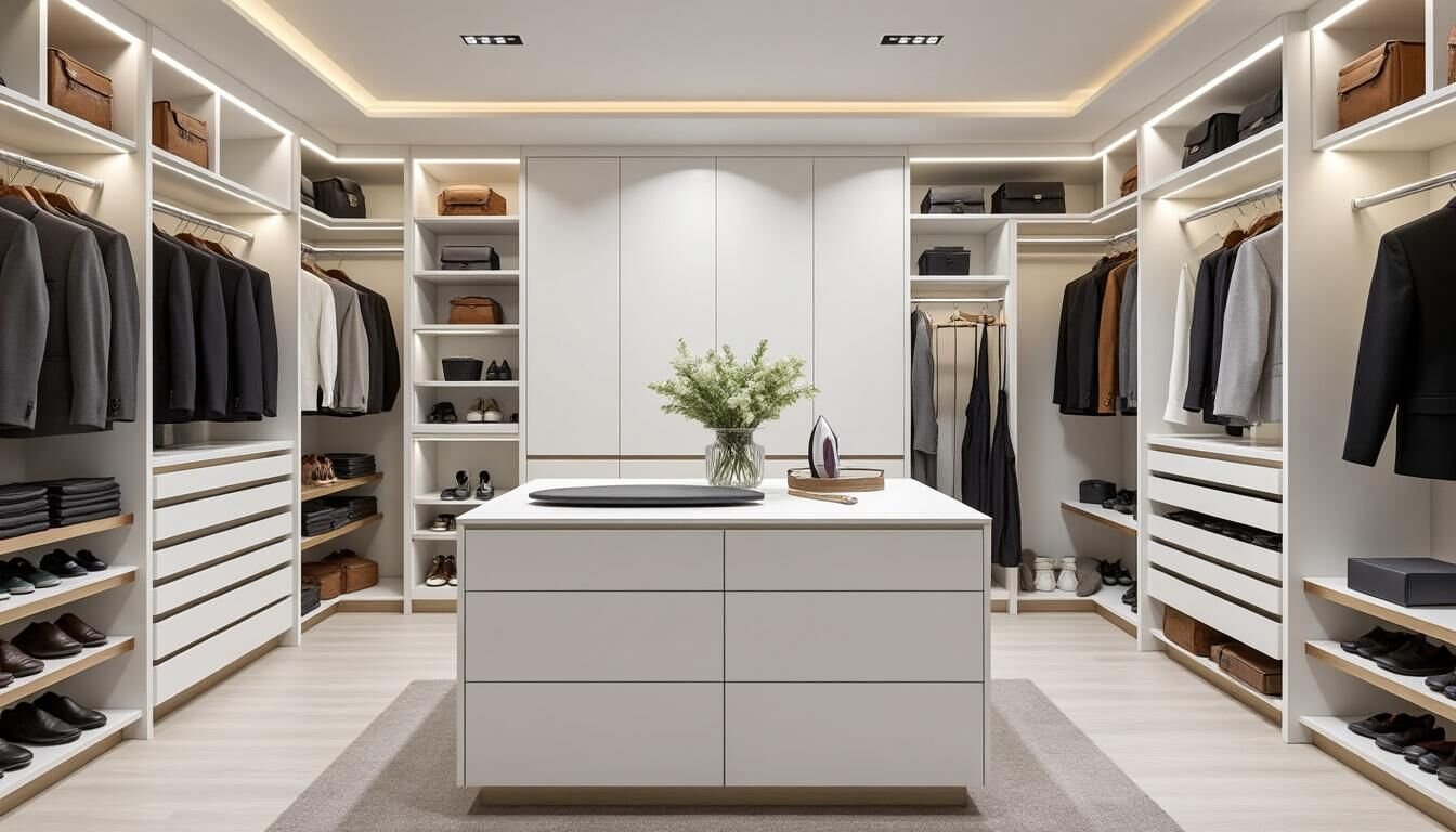 Découvrez la dimension de dressing idéale en fonction du nombre de personnes pour optimiser votre espace de rangement et organiser vos vêtements efficacement.