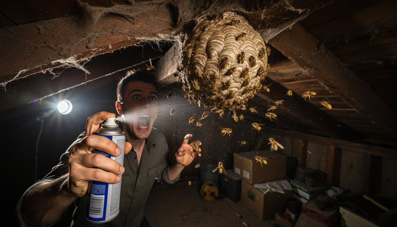 Découvrez si vous pouvez laisser un nid de guêpes sous votre toiture, les risques associés et les solutions pour assurer votre sécurité et celle de votre maison.