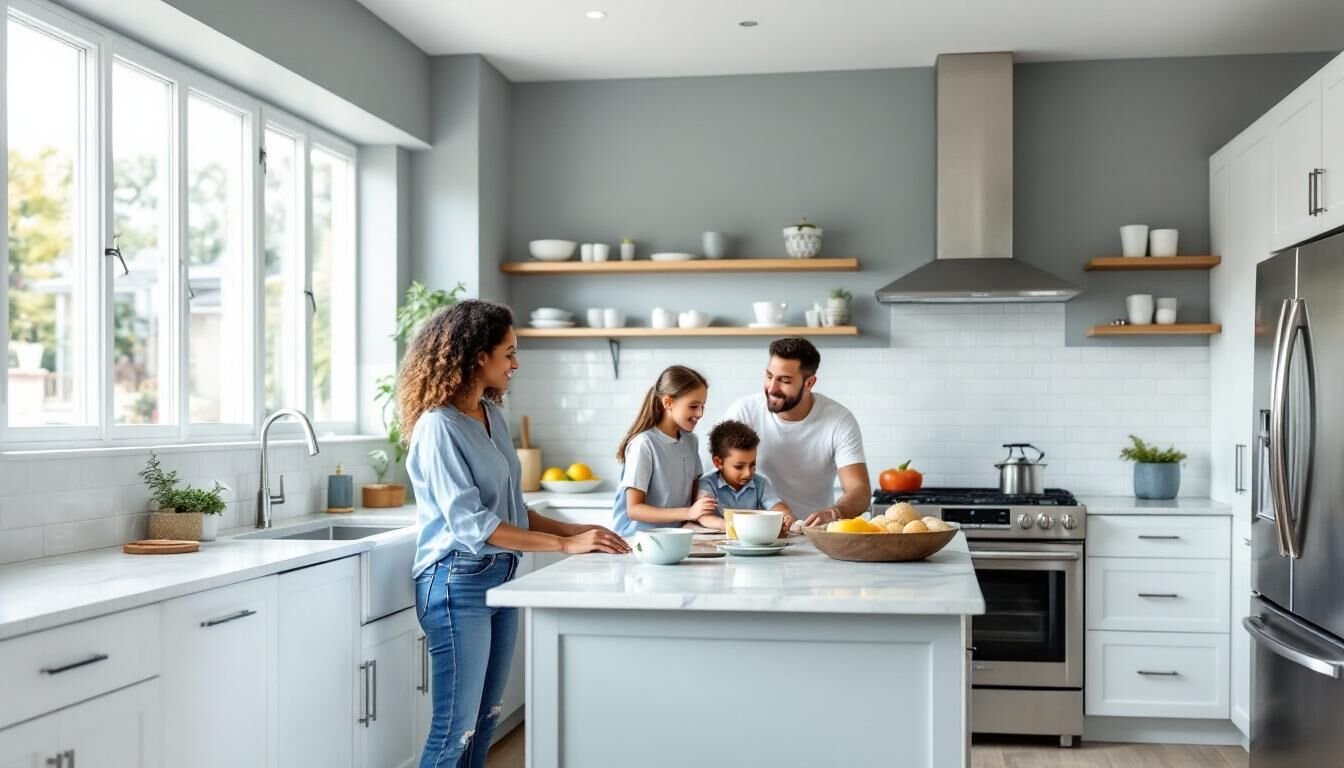 Découvrez comment choisir la peinture idéale pour une cuisine moderne, alliant style, durabilité et facilité d'entretien pour un espace à la fois esthétique et fonctionnel.