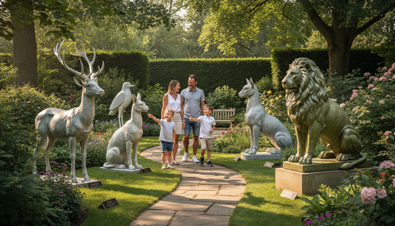 Découvrez nos sculptures d'animaux uniques pour une décoration de jardin originale et pleine de charme. Apportez une touche artistique et naturelle à votre espace extérieur.